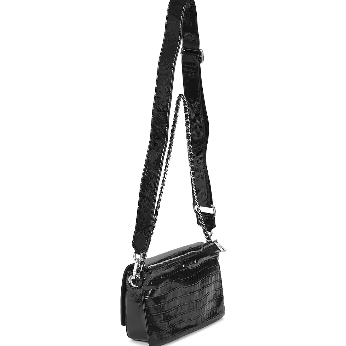 Besaces / Sacs Bandoulière^Ikks - 111 VARNISH Noir
