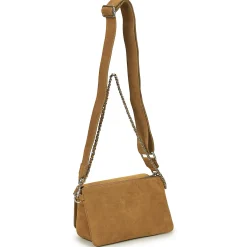 Besaces / Sacs Bandoulière^Ikks - 111 WESTERN COL DECOUPE SUEDE Camel