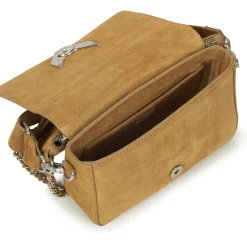 Besaces / Sacs Bandoulière^Ikks - 111 WESTERN COL DECOUPE SUEDE Camel