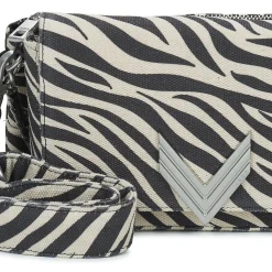 Besaces / Sacs Bandoulière^Ikks - 111 ZEBRE TOILE COTON IMPRIME