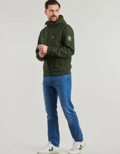 Vestes^Jack & Jones - JJEBASIC SOFTSHEL Kaki
