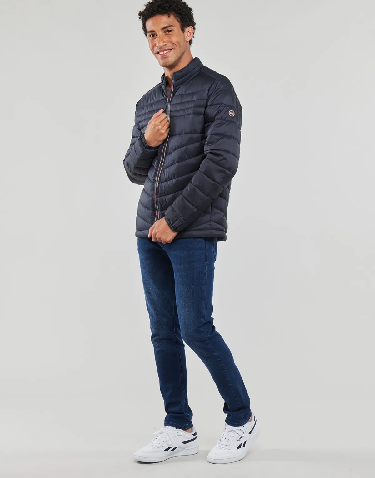 Manteaux^Jack & Jones - JJEFLY PUFFER COLLAR Marine