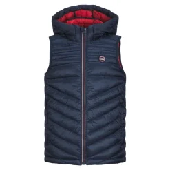 Manteaux^Jack & Jones - JJEHERO BODYWARMER HOOD Marine