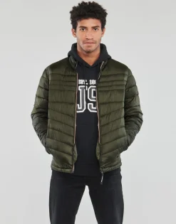 Manteaux^Jack & Jones - JJEHERO PUFFER COLLAR Kaki