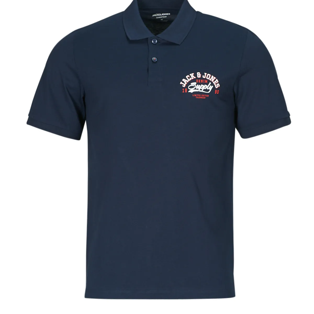 T-shirts & Polos^Jack & Jones - JJELOGO POLO SS 2 COL SS24 SN Marine