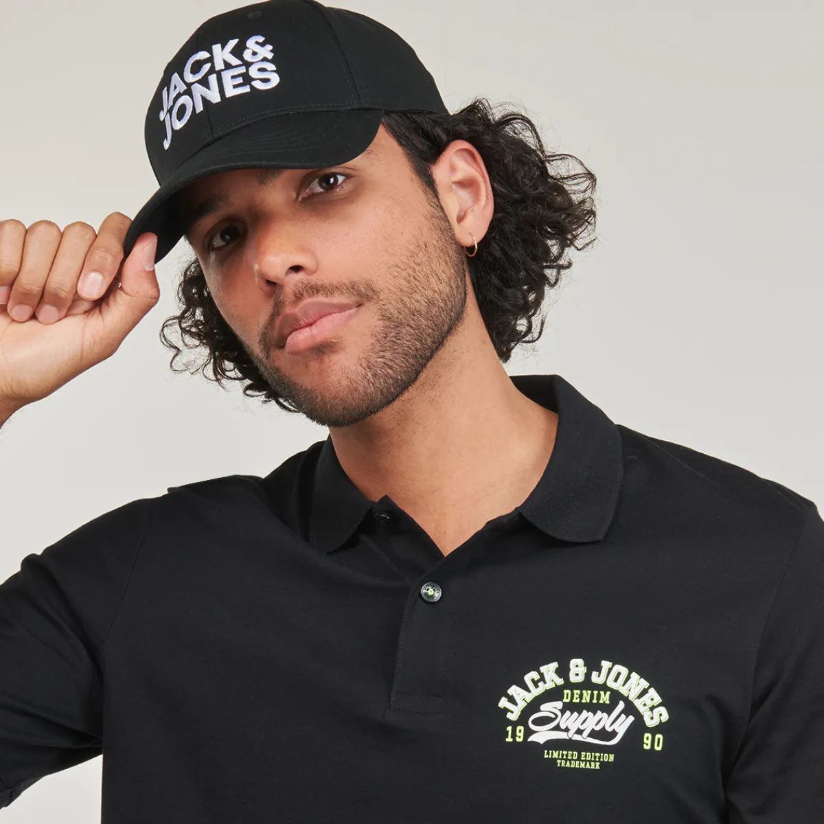 T-shirts & Polos^Jack & Jones - JJELOGO POLO SS 2 COL SS24 SN Noir