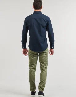 Chemises^Jack & Jones - JJEOXFORD SHIRT LS Marine