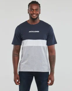 T-shirts & Polos^Jack & Jones - JJEREID BLOCKING TEE SS Multicolore