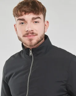 Vestes^Jack & Jones - JJERUSH HARRINGTON BOMBER Noir