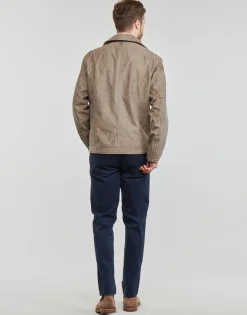 Vestes^Jack & Jones - JJROCKY FAUX SUEDE BIKER JACKET Beige