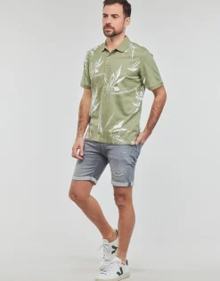 T-shirts & Polos^Jack & Jones - JORCRAYON AOP POLO SS Kaki
