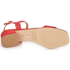 Sandales Et Nu-pieds^JB Martin - 1VALSER CHEVREVELOURSROUGE