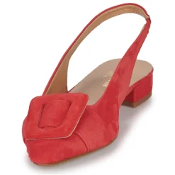 Ballerines / Babies^JB Martin - VARIA CHEVREVELOURSROUGE