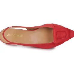 Ballerines / Babies^JB Martin - VARIA CHEVREVELOURSROUGE
