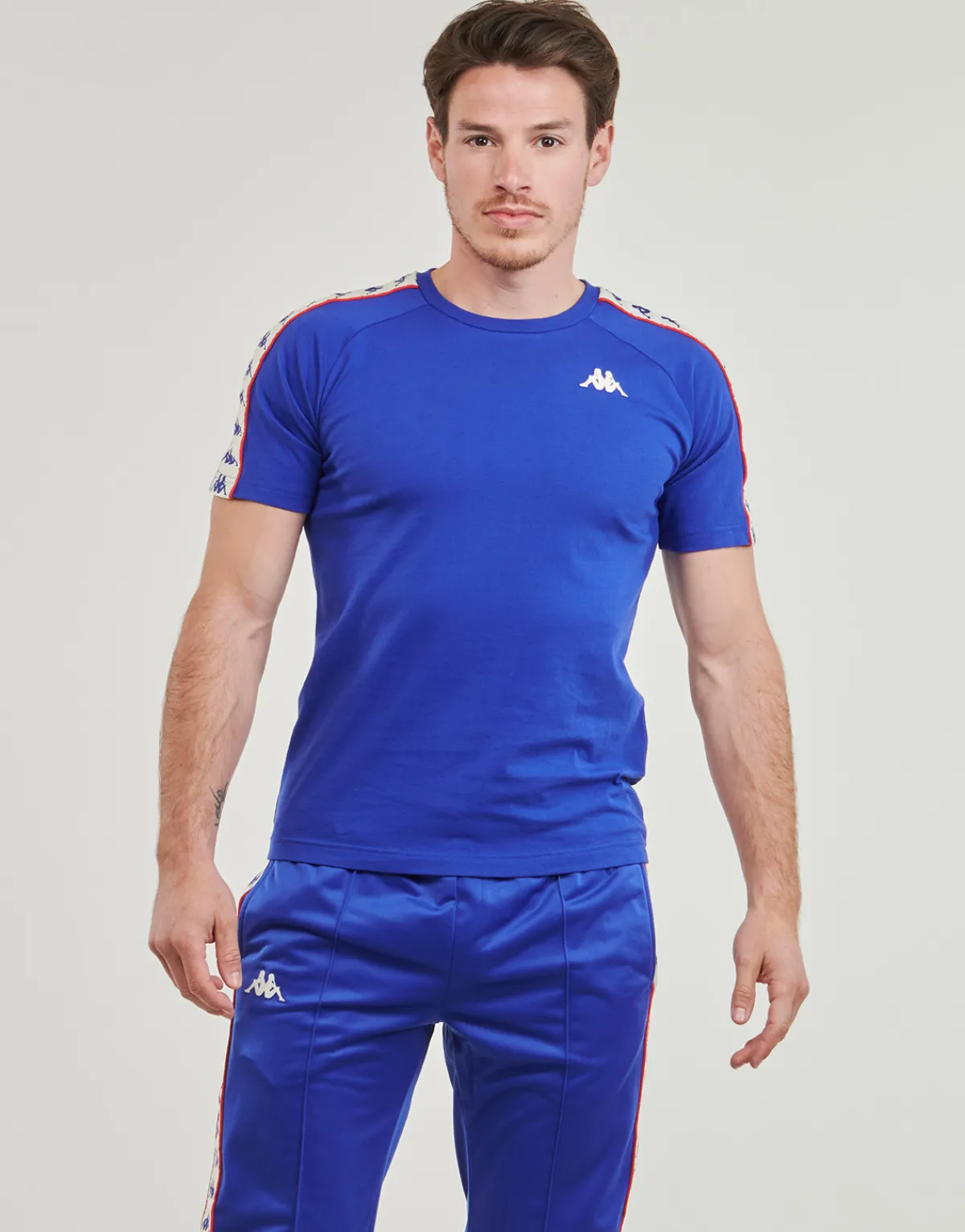 T-shirts & Polos^Kappa - BANDA COEN SLIM Bleu