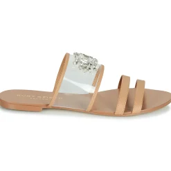 Mules / Sabots^KG by Kurt Geiger - PIA VINYL SANDAL Camel