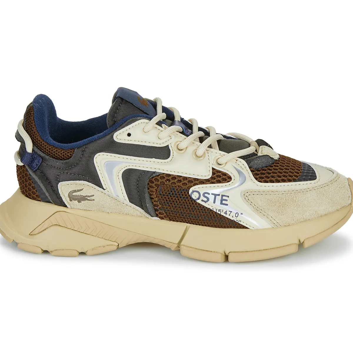 Baskets Mode^Lacoste - L003 Marron