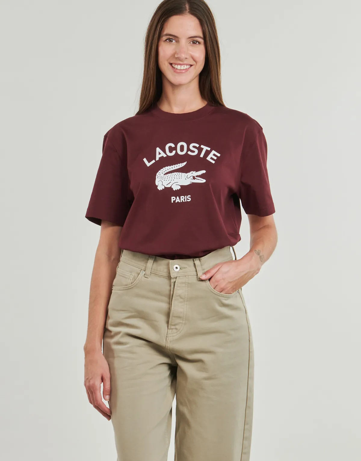 T-shirts & Polos^Lacoste - TH2733 Bordeaux
