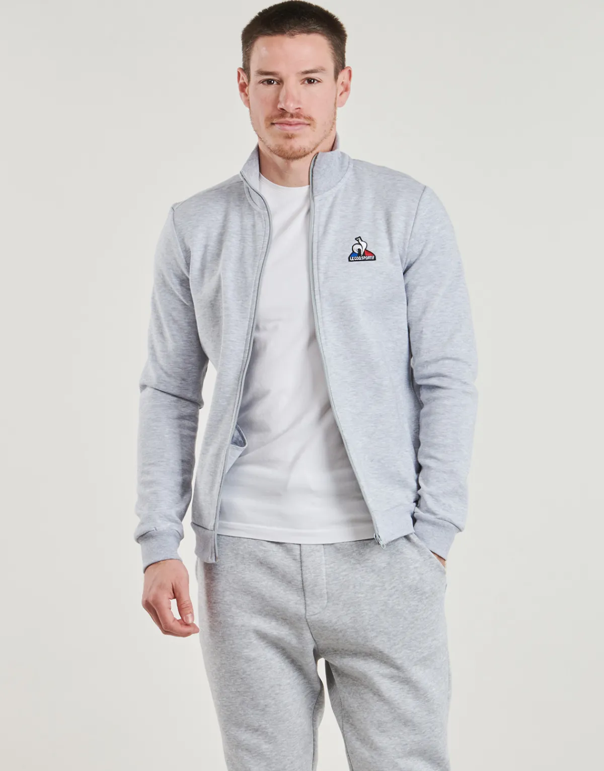 Joggings & Survêtements^Le Coq Sportif - ESS FZ SWEAT N 3 M Grischiné