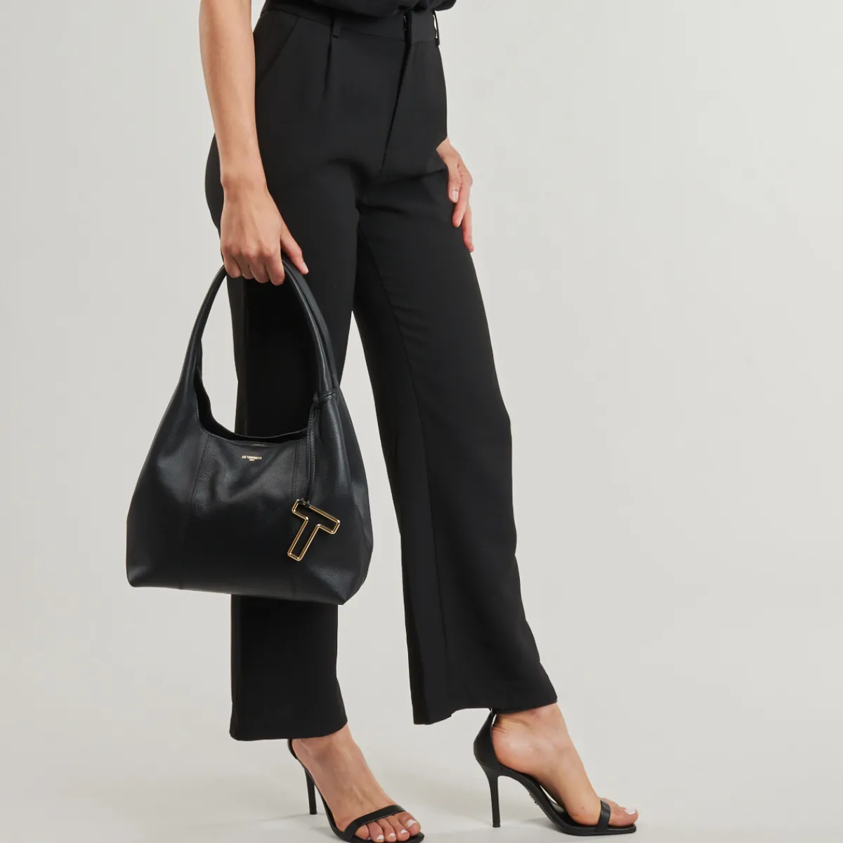 Sacs À Main^Le Tanneur - JULIETTE MEDIUM SHOULDER Noir