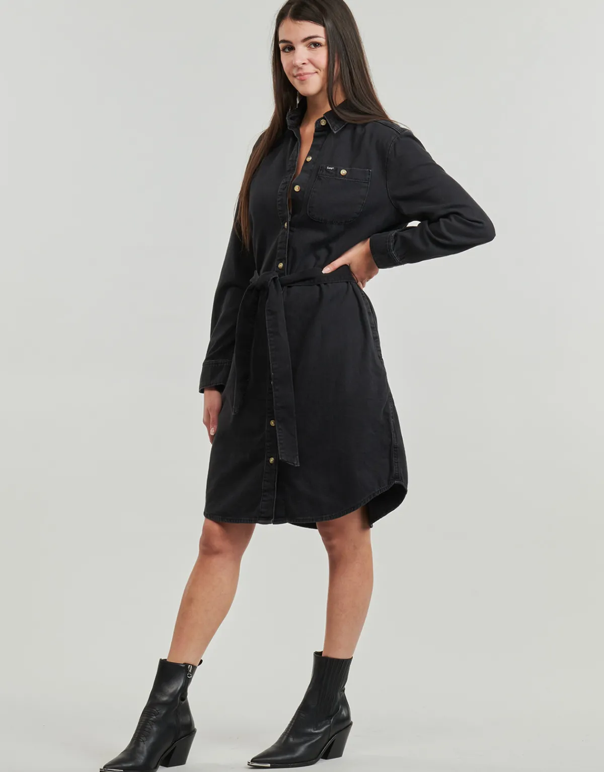Robes^Lee - ALL PURPOSE SHIRT DRESS Noir