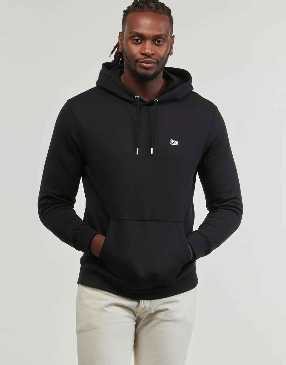Sweats & Polaires^Lee - PLAIN HOODIE Noir
