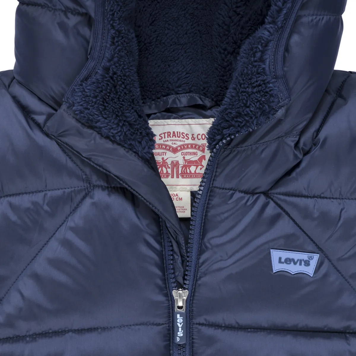 Manteaux^Levi's - LVB SHERPA LINED PUFFER JKT Bleu