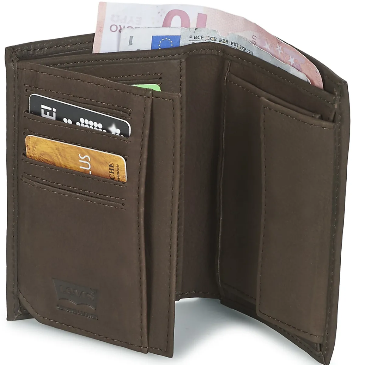 Portefeuilles / Porte-monnaie^Levi's - VINTAGE TWO HORSES VERTICAL Marron