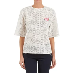 Tops / Blouses^Manoush - FLOWER BADGE Blanc