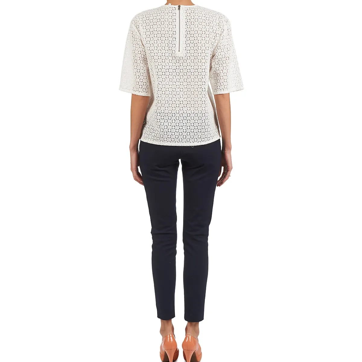 Tops / Blouses^Manoush - FLOWER BADGE Blanc