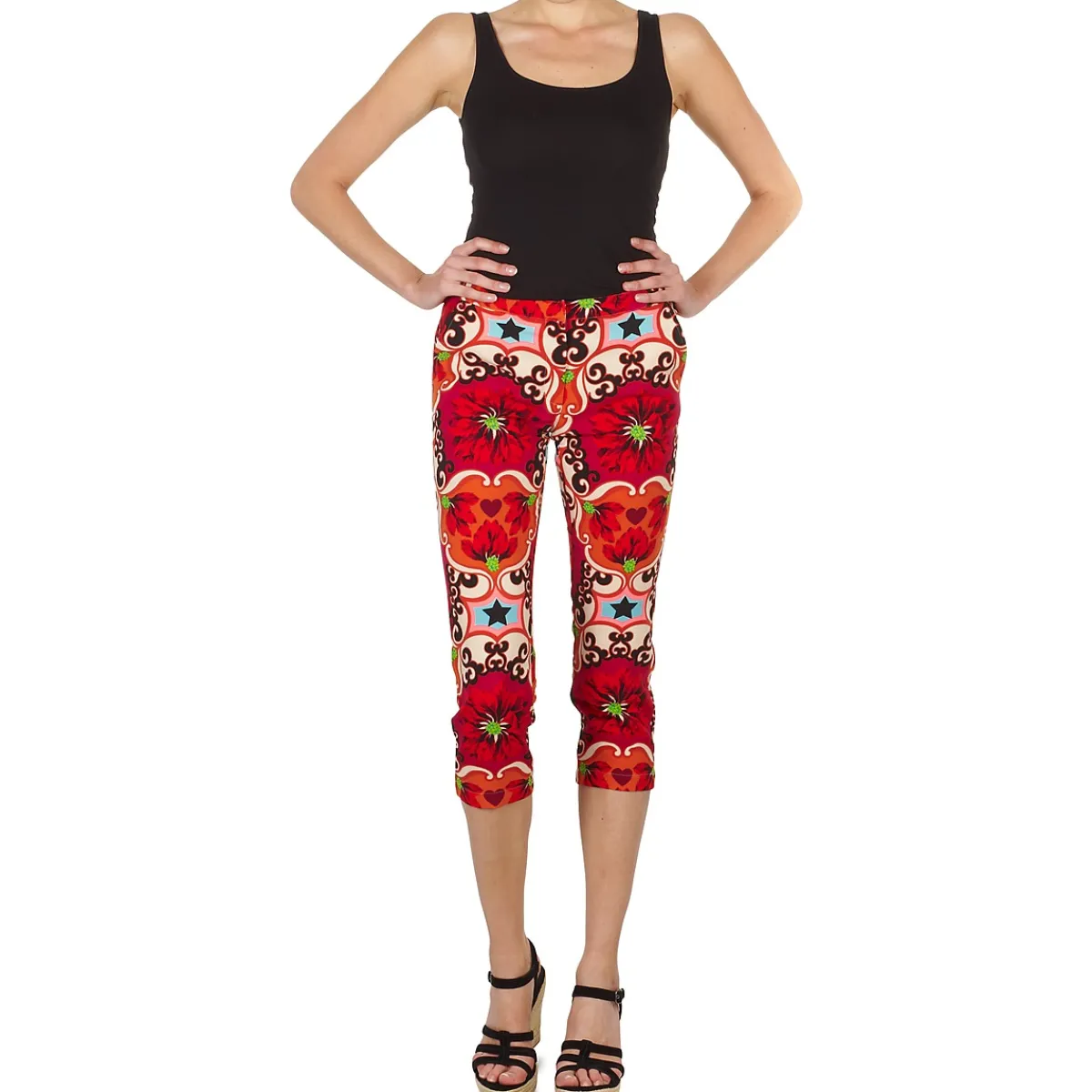 Pantalons^Manoush - PANTALON POPPY Rouge