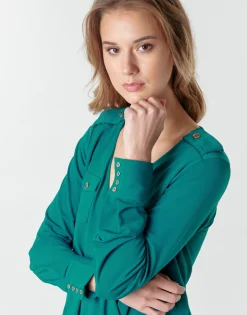 Tops / Blouses^Marciano - SALLY CREPE TOP Vert