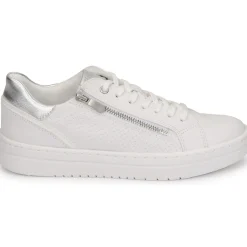 Baskets Mode^Marco Tozzi - ELSA Blanc