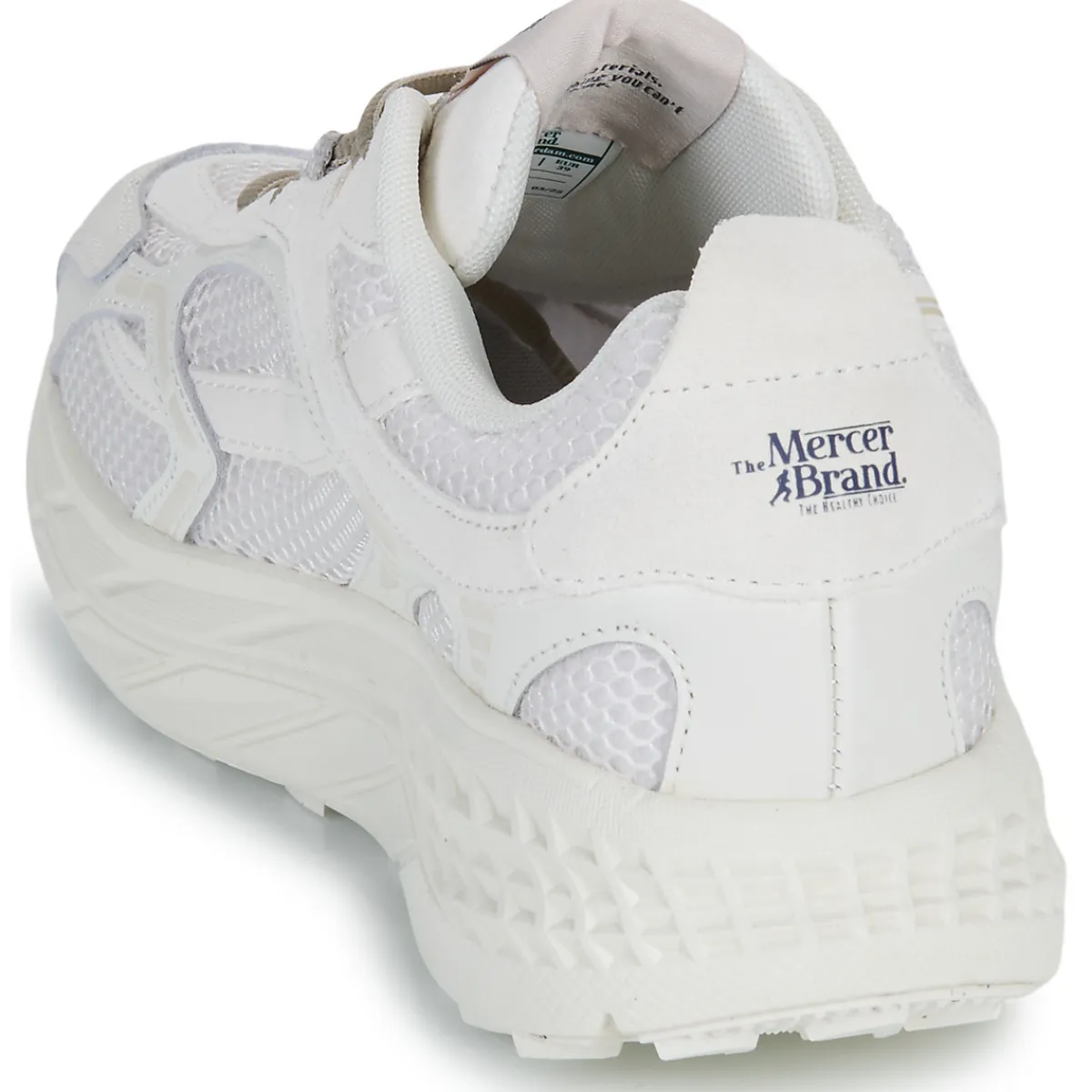 Baskets Mode^Mercer Amsterdam - THE RE RUN MAX SUEDE Blanc