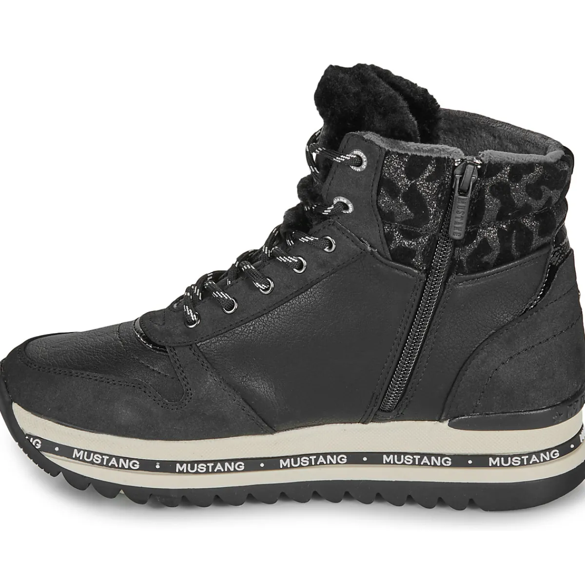 Baskets Mode^Mustang - 1364503 Noir