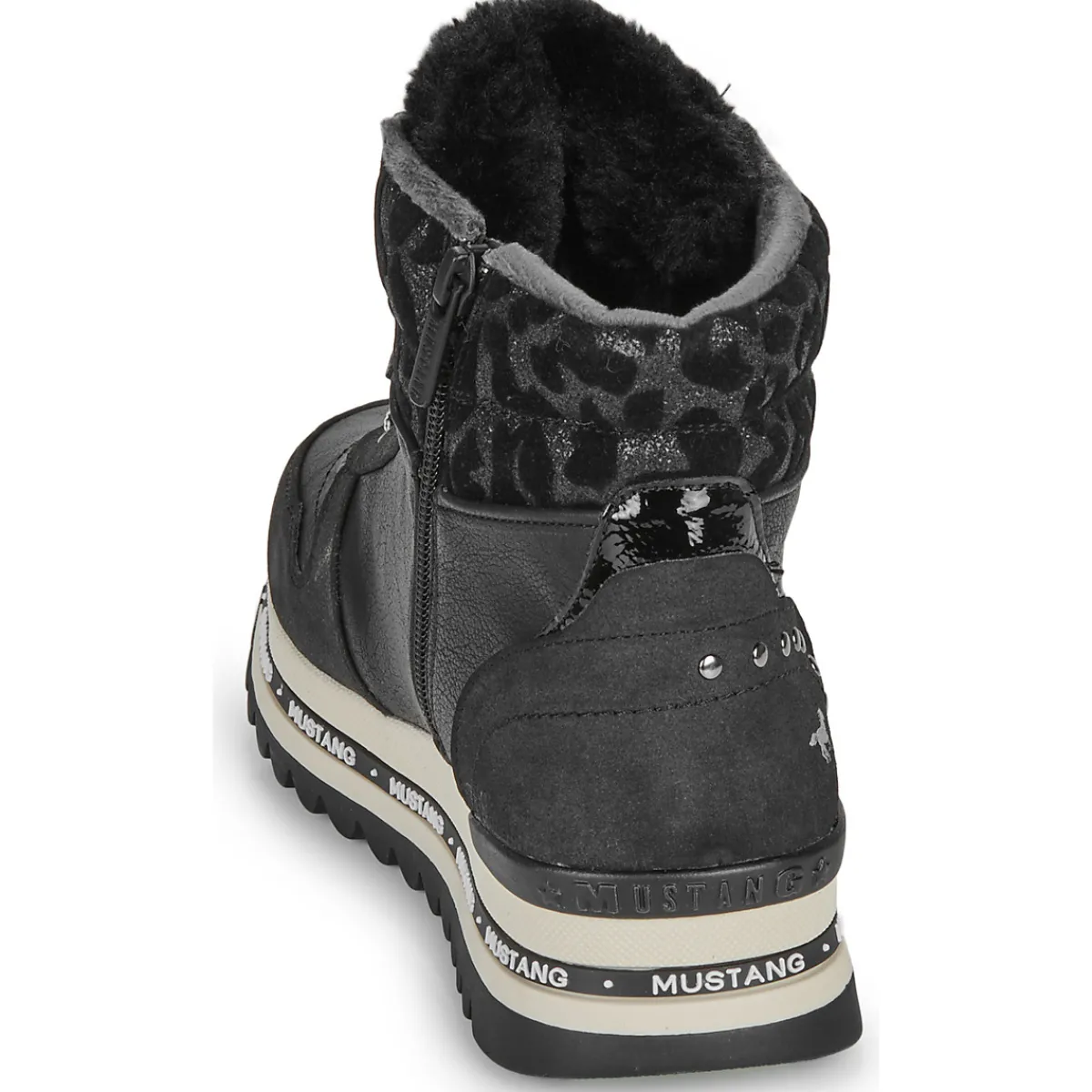 Baskets Mode^Mustang - 1364503 Noir