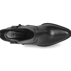 Bottines / Boots^Myma - 6717-CUIR- Noir