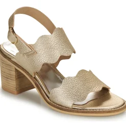 Sandales Et Nu-pieds^Myma - 7745MY02-SAND-TRUNCK-PLATIN=7745MYXX-CUIR-FOULONNE-TRUNK-PLATINE Doré