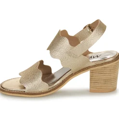 Sandales Et Nu-pieds^Myma - 7745MY02-SAND-TRUNCK-PLATIN=7745MYXX-CUIR-FOULONNE-TRUNK-PLATINE Doré