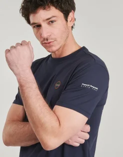 T-shirts & Polos^Napapijri - S BADGE Marine