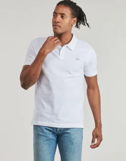T-shirts & Polos^New Balance - COTTON PIQUE POLO Blanc