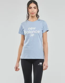 T-shirts & Polos^New Balance - ESSENTIALS GRAPHIC ATHLETIC FIT SHORT SLEEVE Bleu