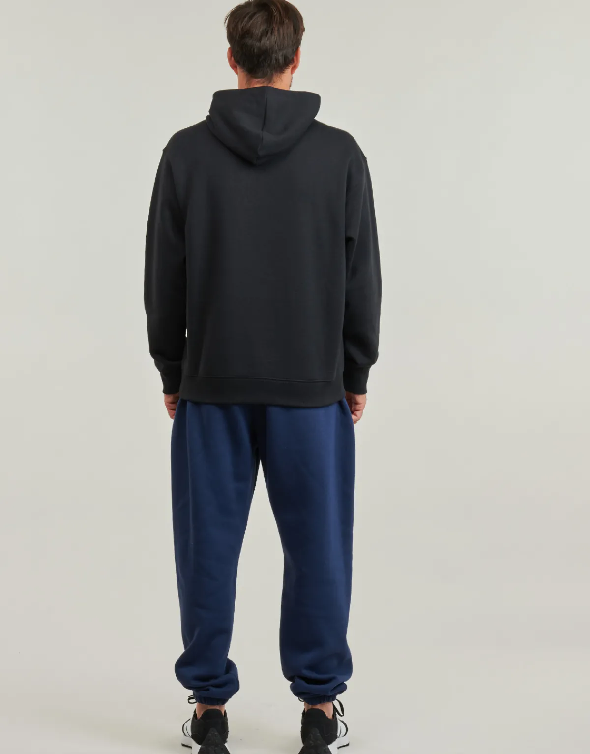 Sweats & Polaires^New Balance - SMALL LOGO HOODIE Noir