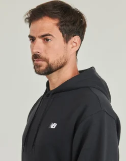 Sweats & Polaires^New Balance - SMALL LOGO HOODIE Noir