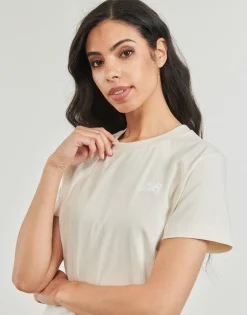T-shirts & Polos^New Balance - SMALL LOGO T-SHIRT Beige