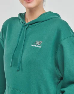 Sweats & Polaires^New Balance - UNI-SSENTIALS FRENCH TERRY HOODIE Vert