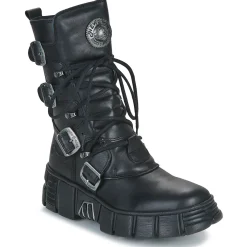 Bottines / Boots^New Rock - M-WALL Noir