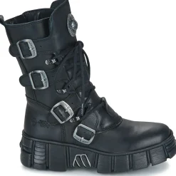 Bottines / Boots^New Rock - M-WALL Noir