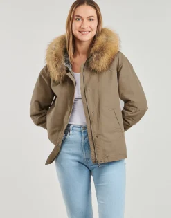 Manteaux^Oakwood - SYMA (raccon fur) Camel