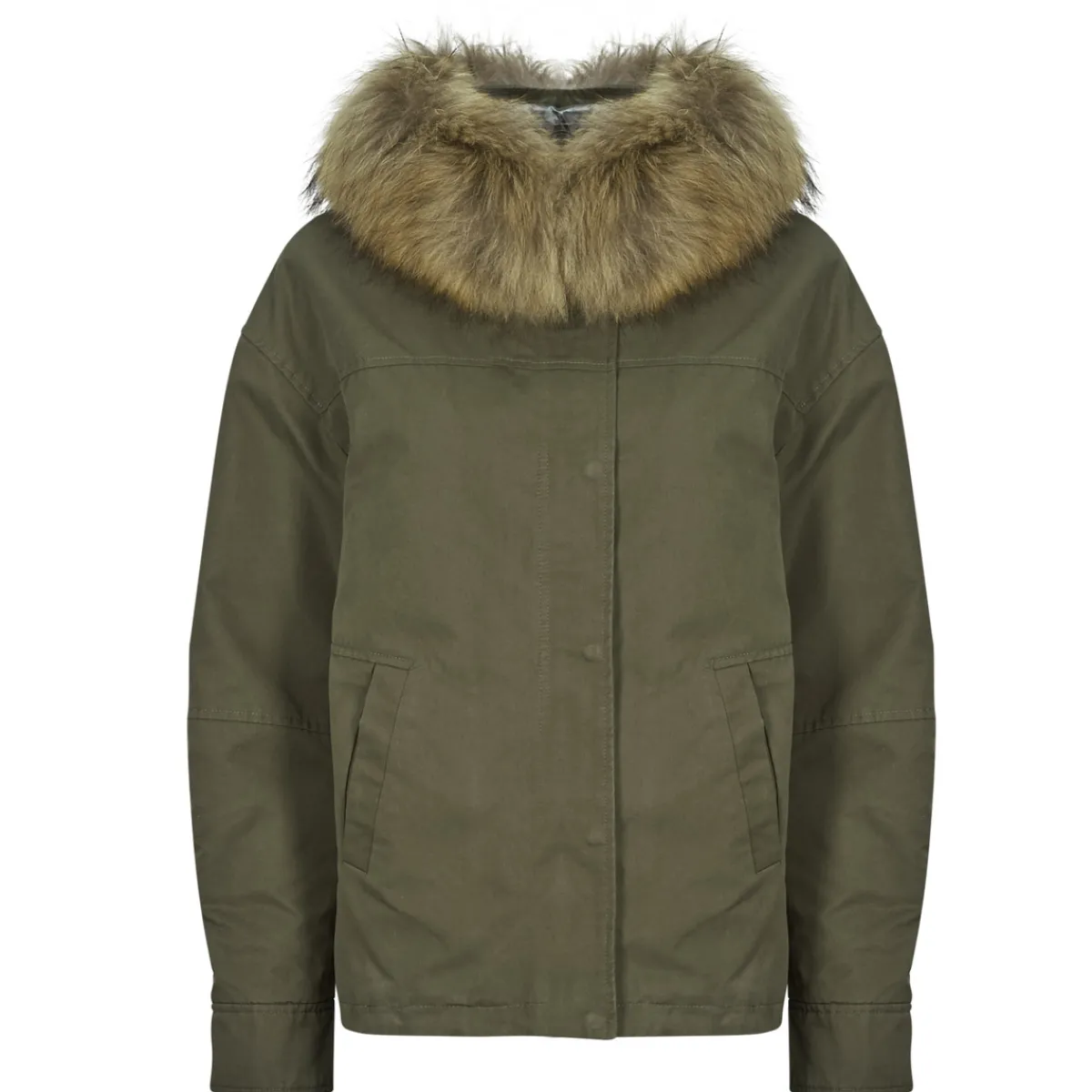 Manteaux^Oakwood - SYMA (raccon fur) Kaki